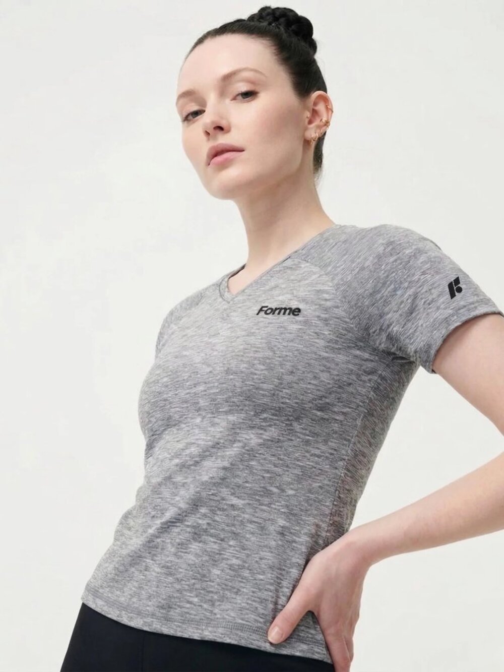 Forme Science Revive Tee Performance - Posture Correcting Large grey